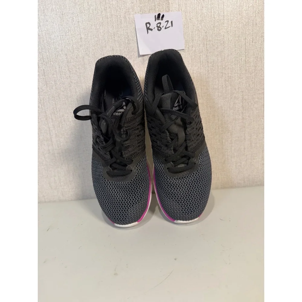 Reebok MemoryTech LT Womens Running Shoes Black Purple Grey CN2032 Size 6.5